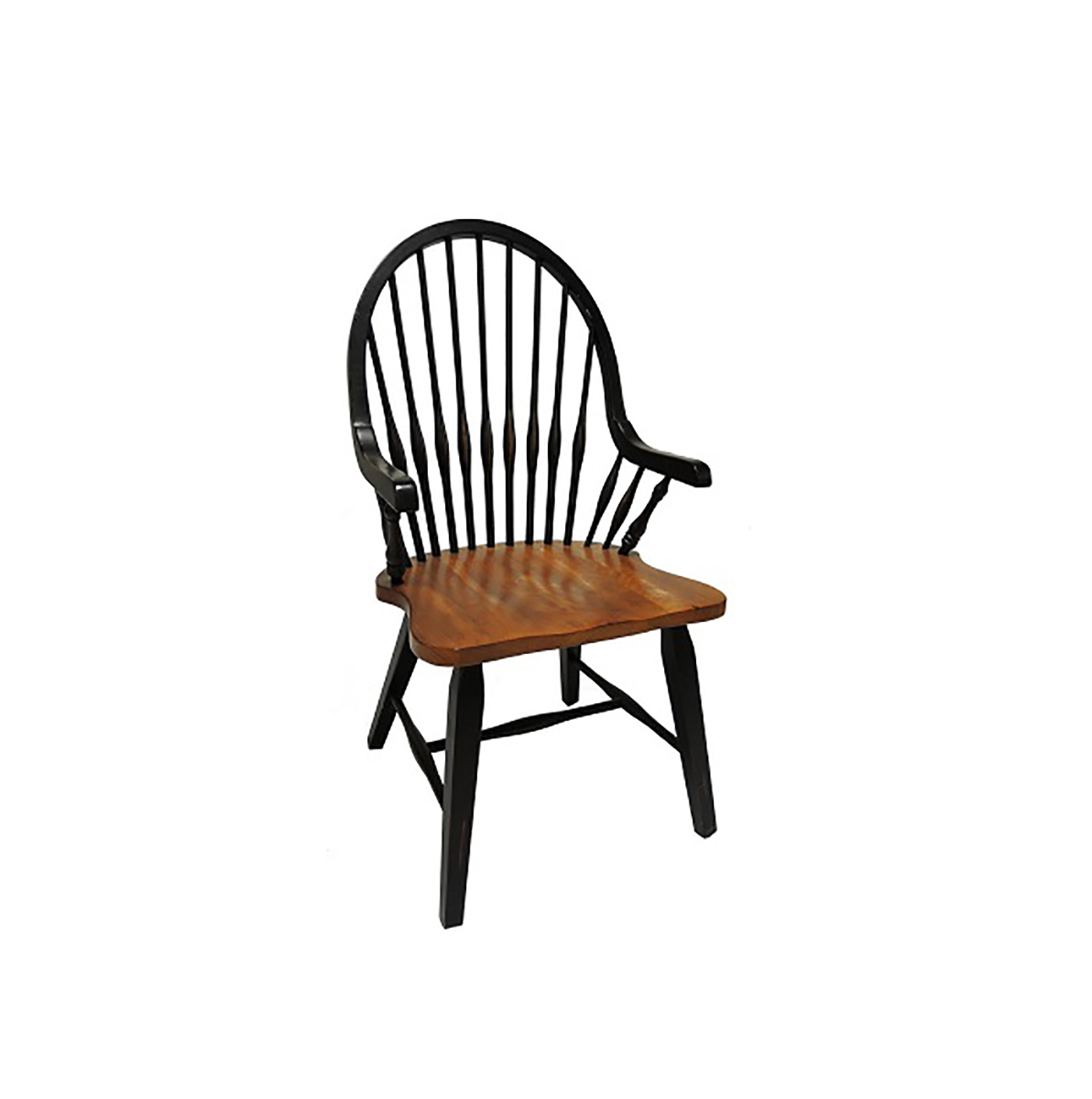 Chelsea Home Whitewood Arm Chair - Harvest/Black