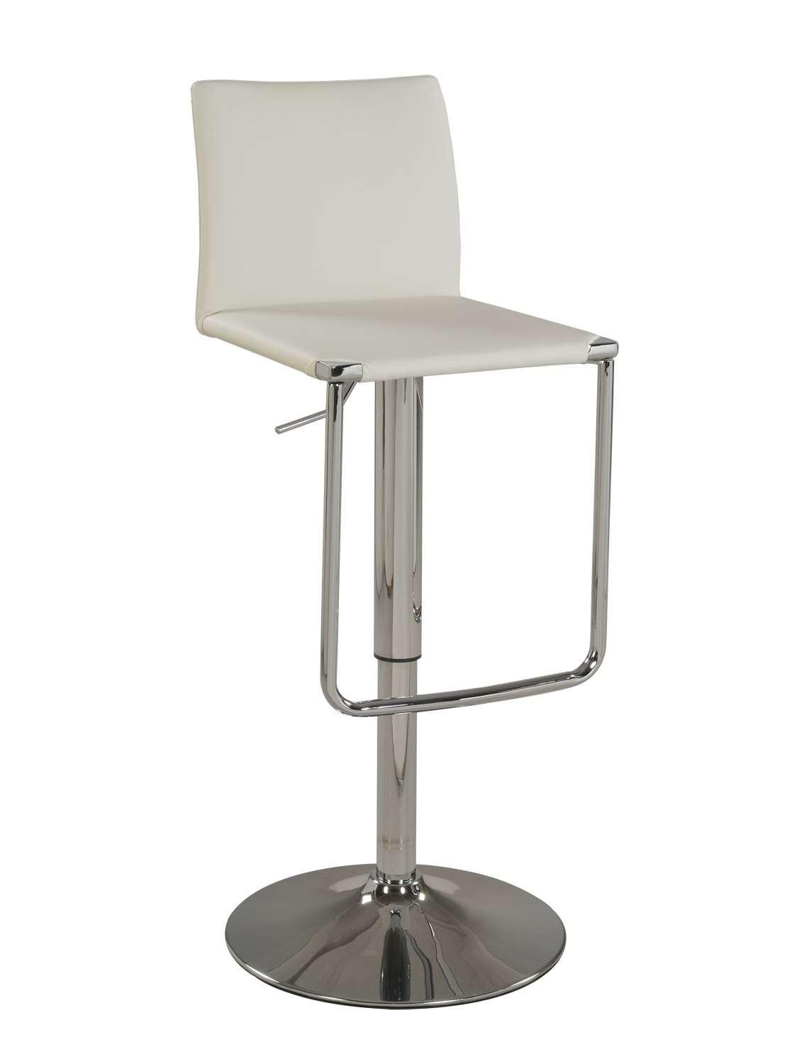 Chintaly Imports 0801 Pneumatic Gas Lift Adjustable Height Stool - Chrome