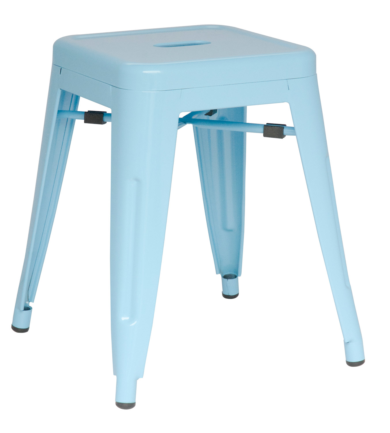 Chintaly Imports 8018 Galvanized Steel Side Chair - Sky Blue