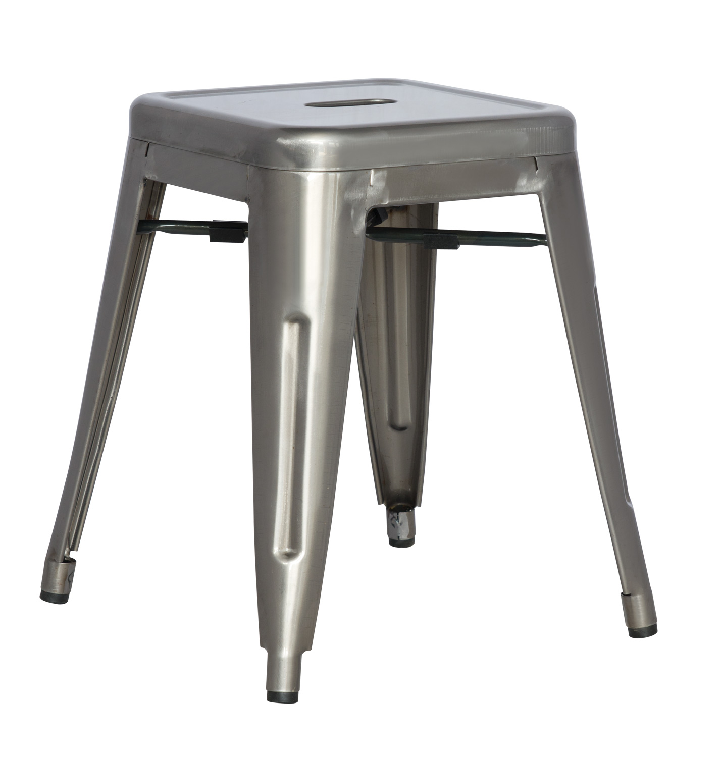 Chintaly Imports 8018 Cold Roll Steel Side Chair - Gun Metal