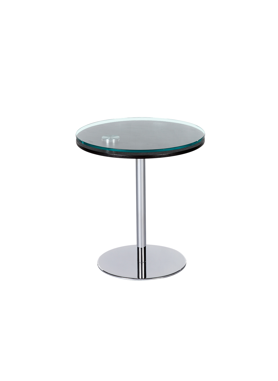 Chintaly Imports 8176 Motion Lamp Table - Glass/Wood/Chrome