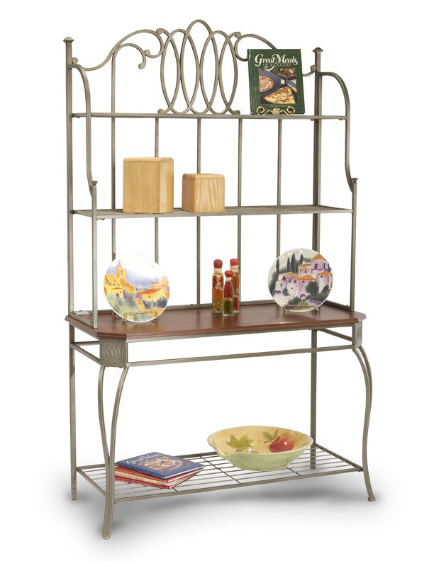 Chintaly Imports Albert Hand-Painted Bakers Rack