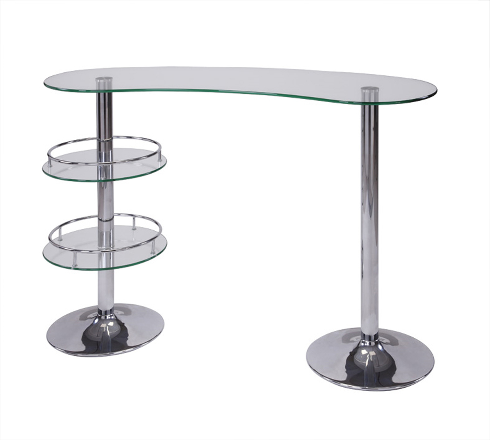 Chintaly Imports Canal Bar with Glass Top