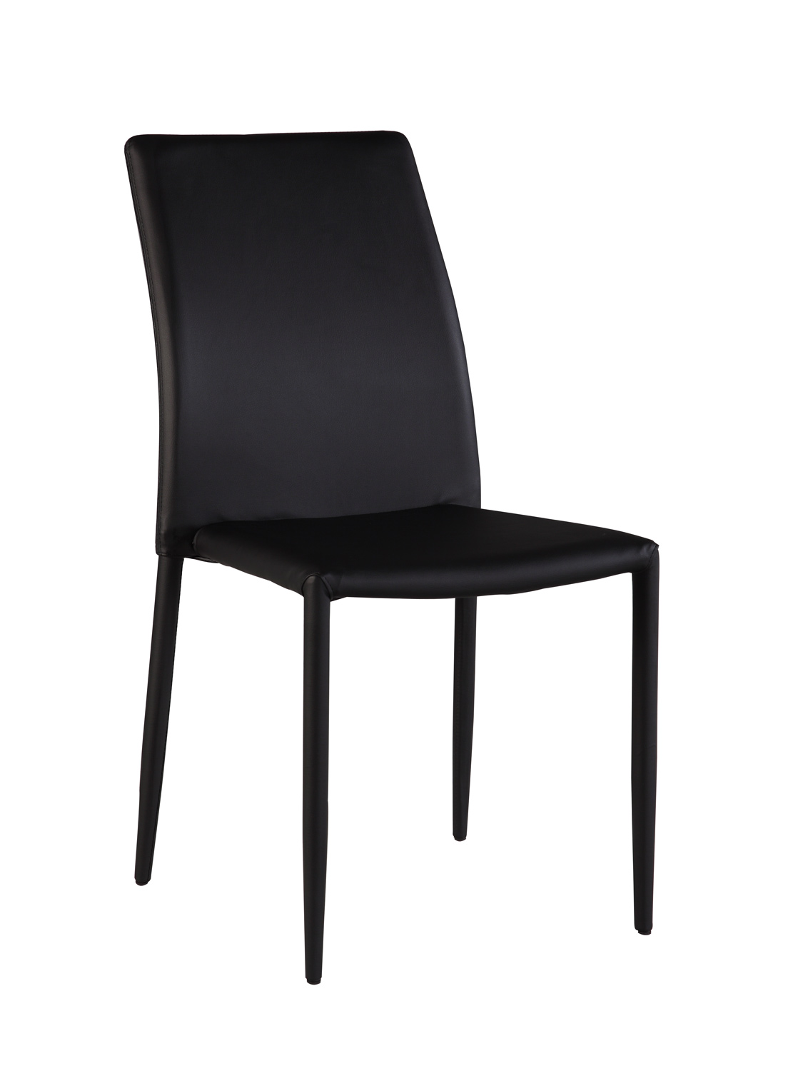 Chintaly Imports Flona Upholstered Back Side Chair - Black