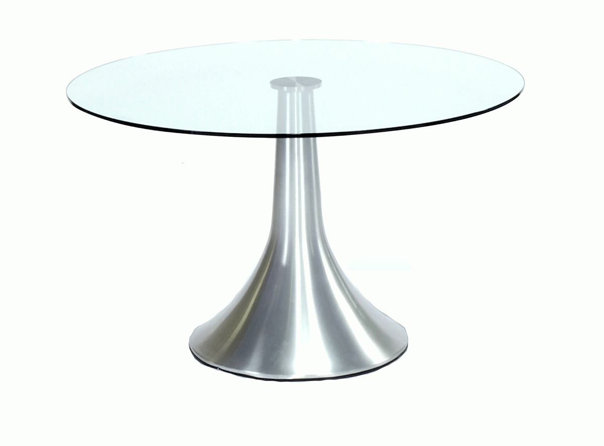 Chintaly Imports Jasmine Round Table with Glass Top