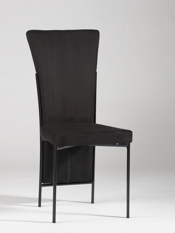 Chintaly Imports Jennifer Black Upholstered Back Side Chair