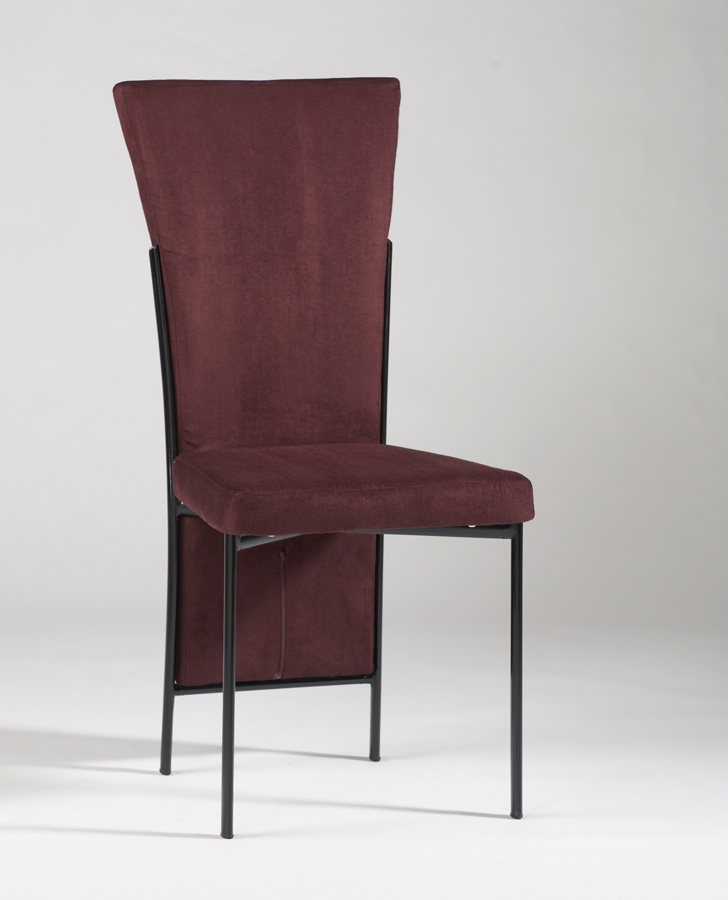 Chintaly Imports Jennifer Burgundy Upholstered Back Side Chair