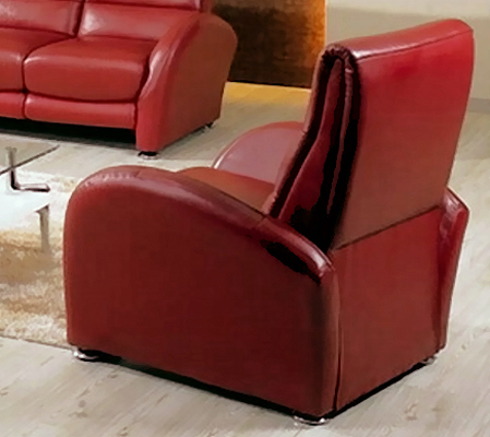 Chintaly Imports San Diego Leather Chair - Red Leather Match CI-SAN ...