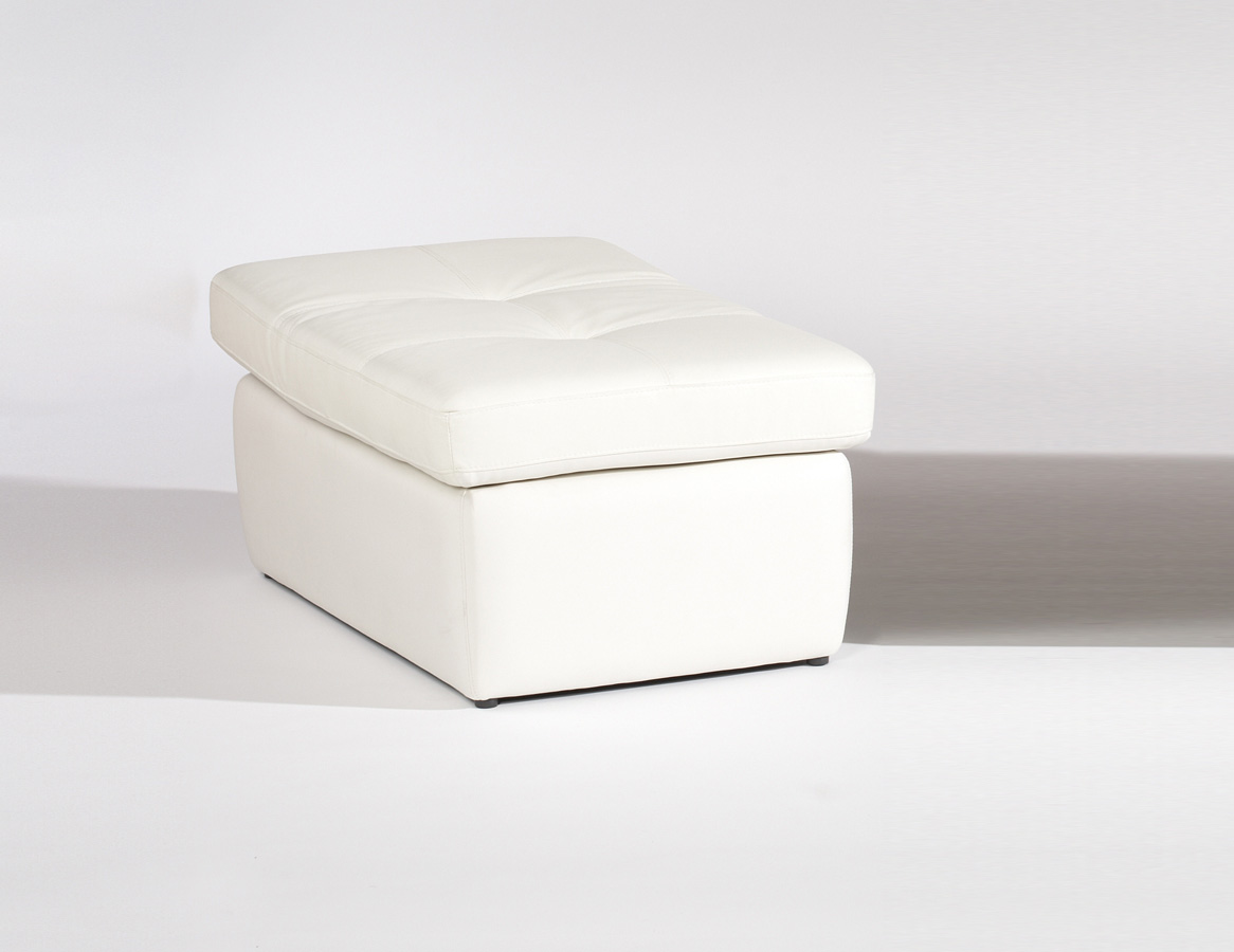 Chintaly Imports Sonoma Cocktail Ottoman Adjusts to Occasional Chair - White