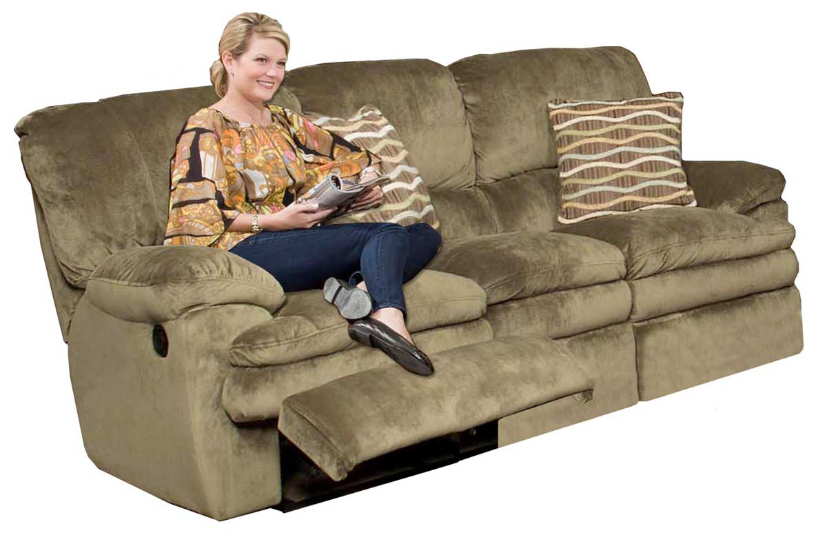 CatNapper Easton Dual Reclining Sofa - Sage