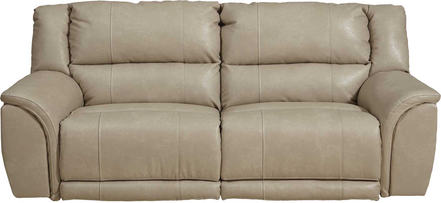 CatNapper Carmine Lay Flat Reclining Sofa - Pebble
