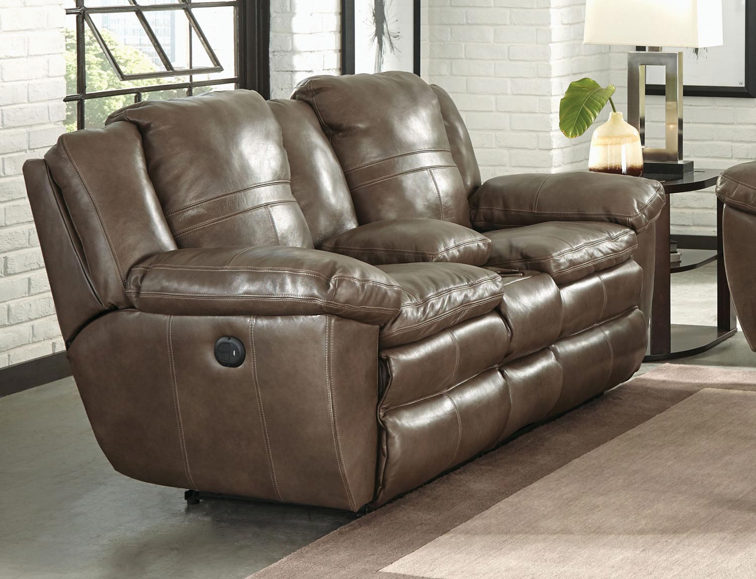 catnapper italian leather sofa