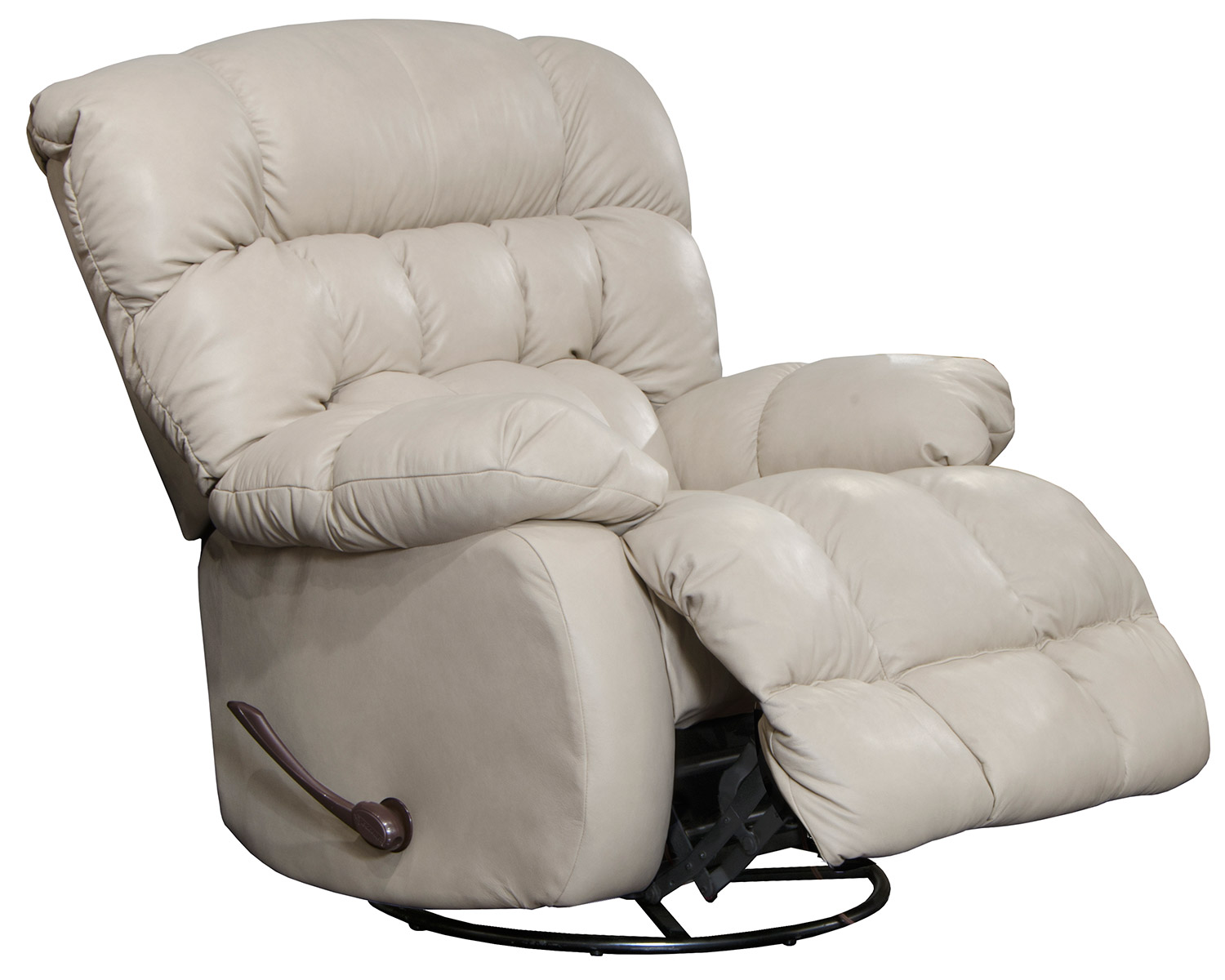 CatNapper Pendleton Leather Recliner Chair - Alabaster