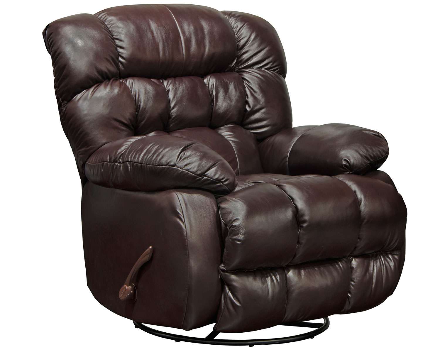CatNapper Pendleton Leather Recliner Chair - Chocolate