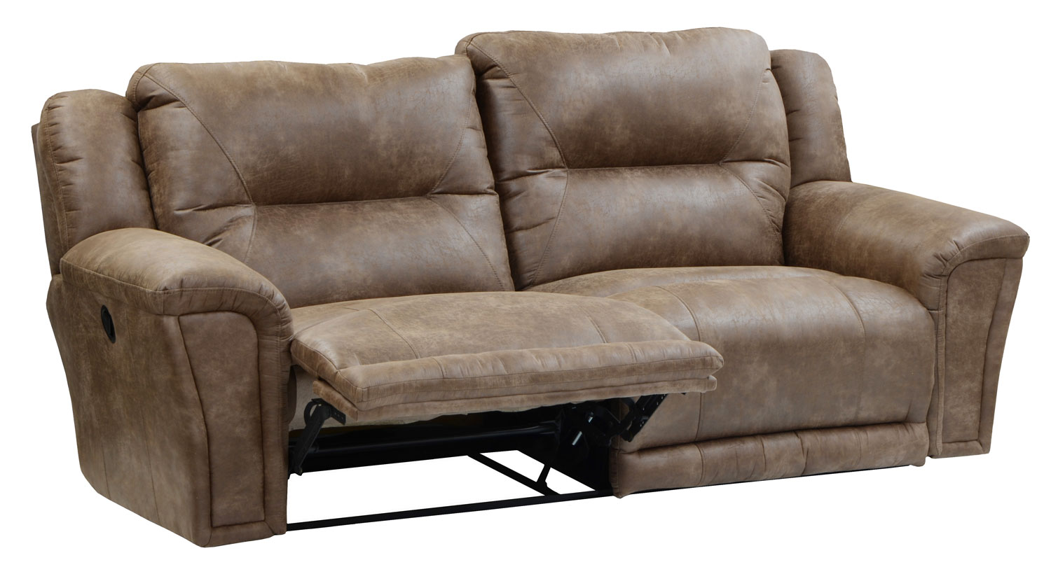 CatNapper Collin Lay Flat Reclining Sofa with X-tra Comfort Footrest - Silt