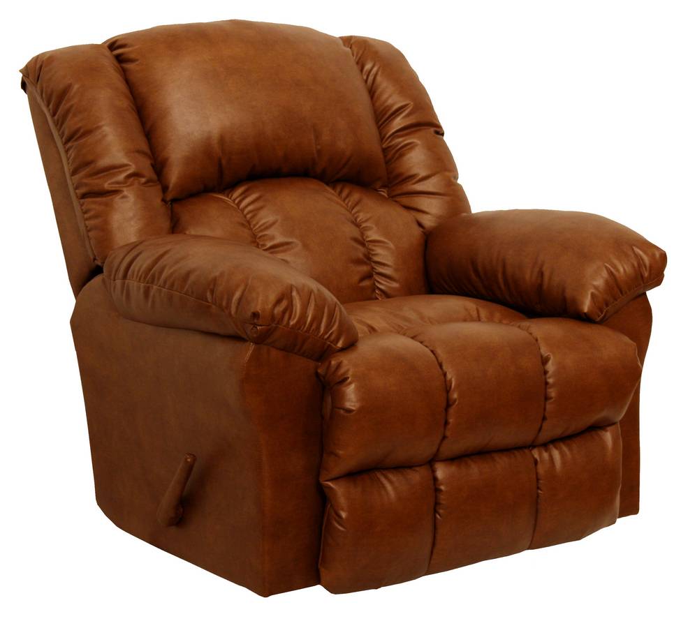 CatNapper Winchester Leather Chaise Rocker Recliner