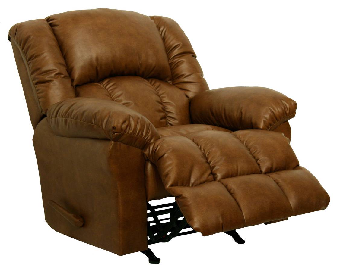 CatNapper Winchester Leather Chaise Rocker Recliner