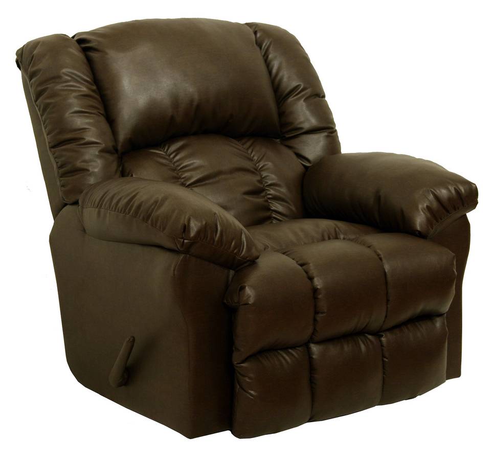 CatNapper Winchester Leather Chaise Rocker Recliner