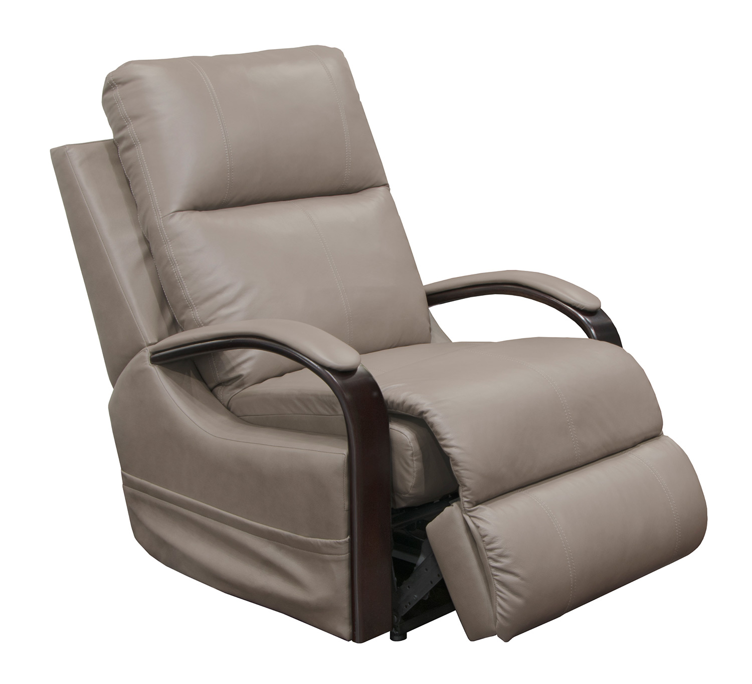 CatNapper Gianni Glider Recliner Chair - Light Grey
