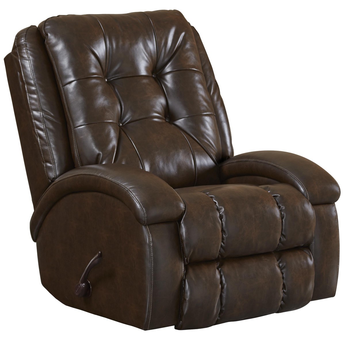 CatNapper Howell Swivel Glider Recliner - Saddle