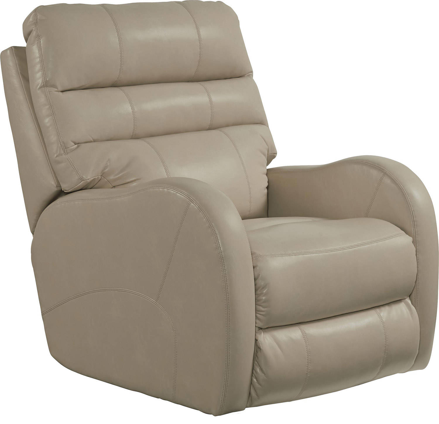 CatNapper Searcy Rocker Recliner Chair - Parchment