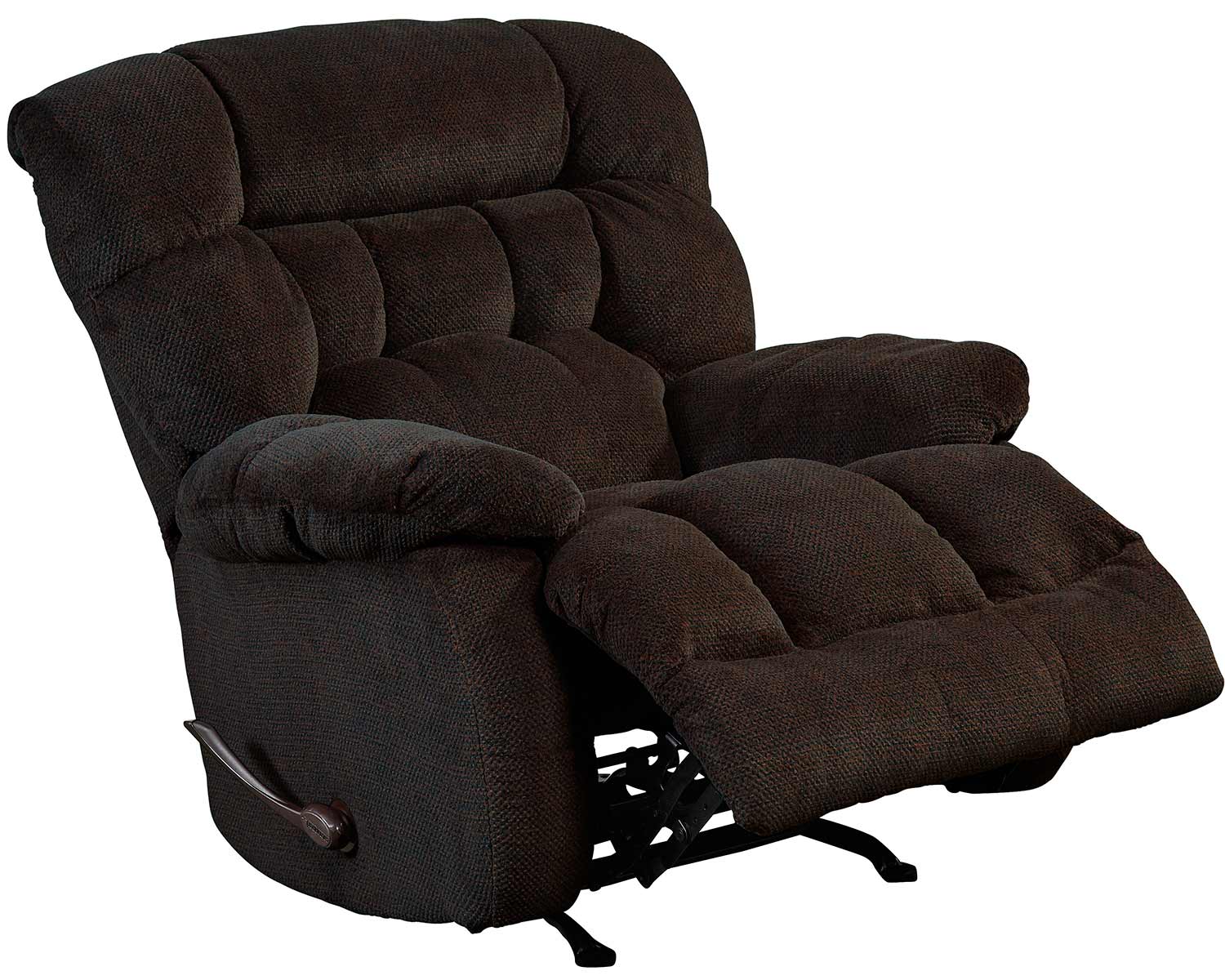 CatNapper Daly Chaise Rocker Recliner Chair - Chocolate