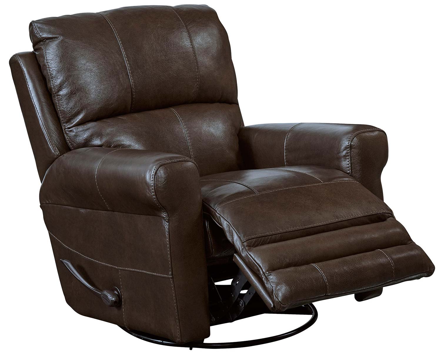CatNapper Hoffner Leather Recliner Chair - Chocolate