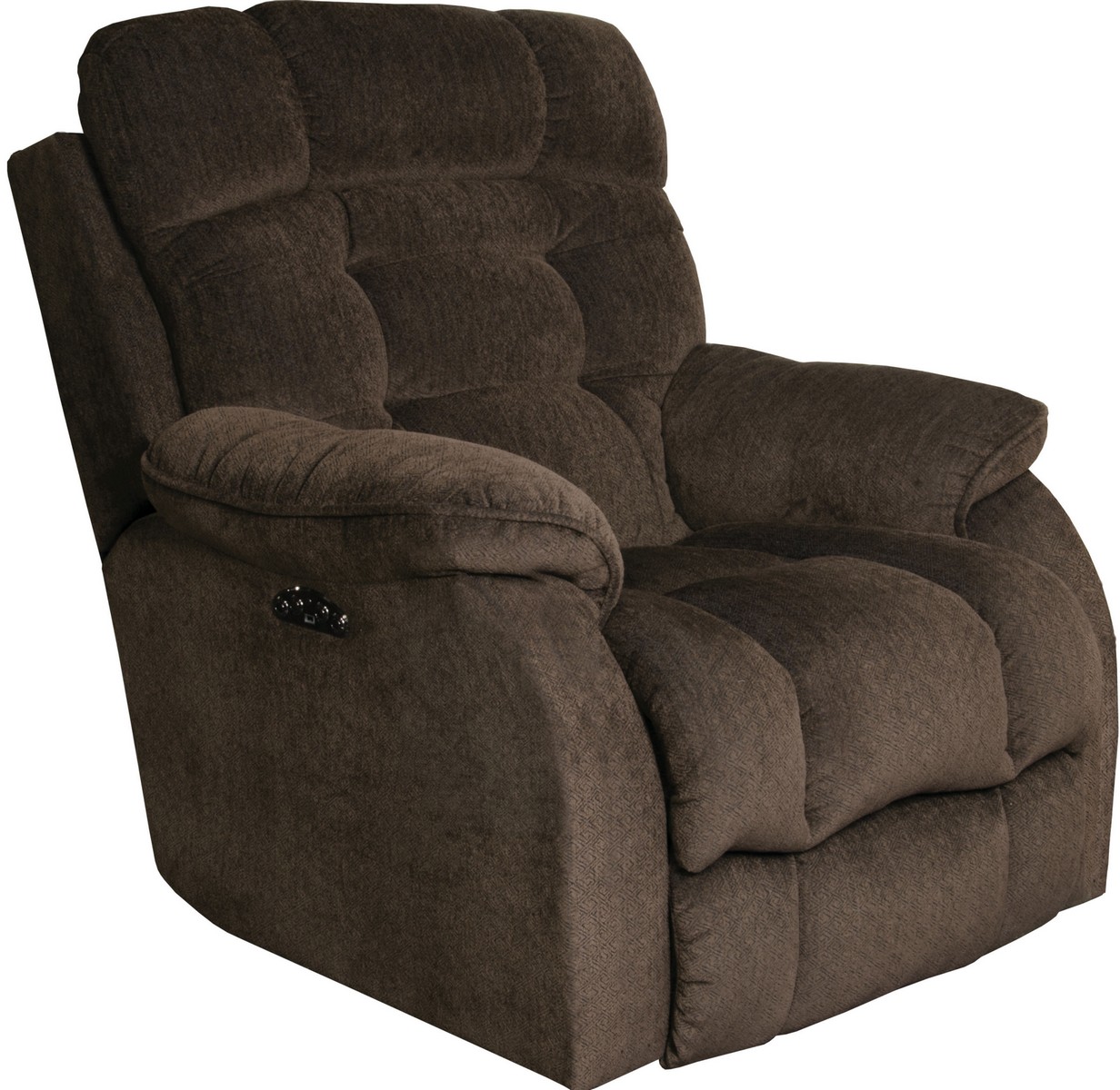 CatNapper Crowley Power Lay Flat Recliner With Power Headrest - Espresso