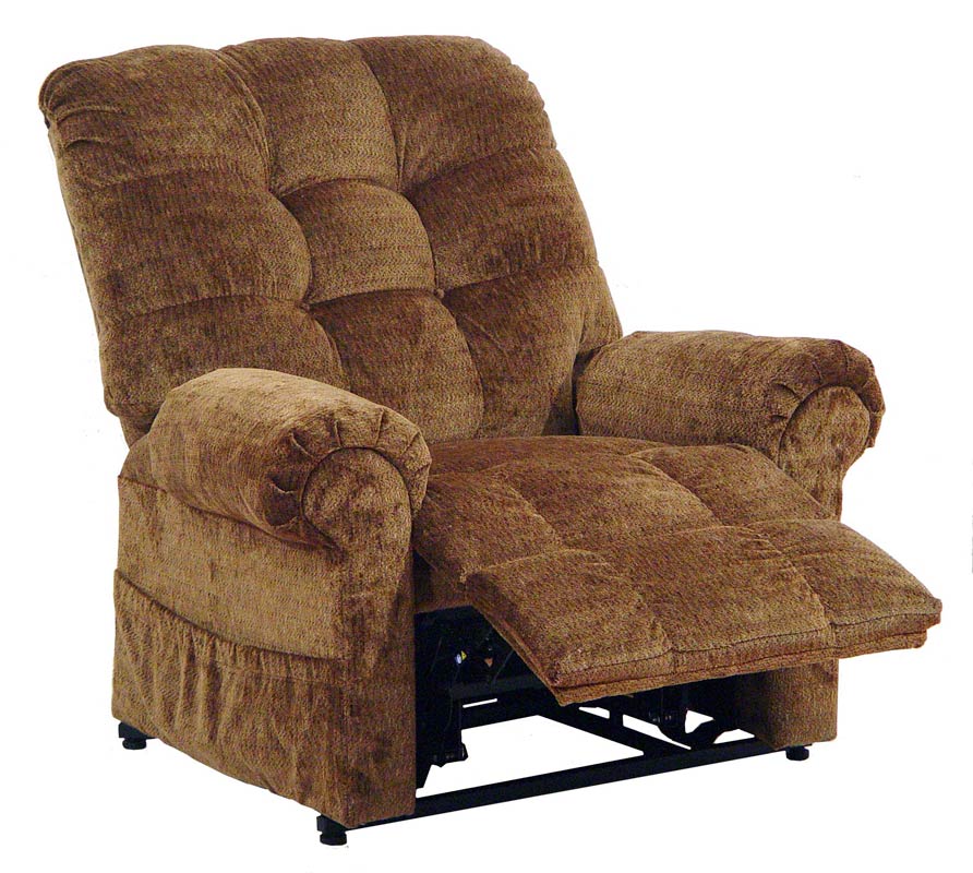 CatNapper Omni Power Lift Full Lay-Out Chaise Recliner - Havana