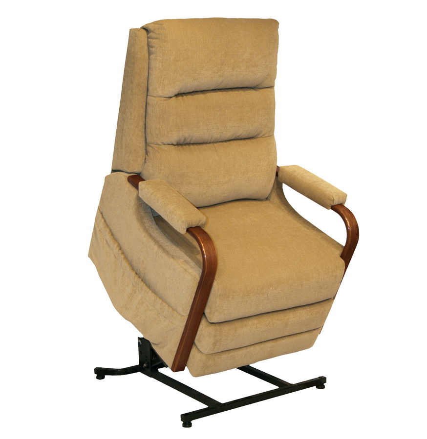 CatNapper Emerson Power Lift Full Lay-Out Recliner - Tan