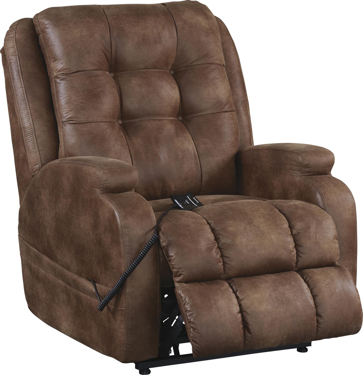 CatNapper Jenson Power Lift Lay Flat Recliner with Dual Motor - Almond