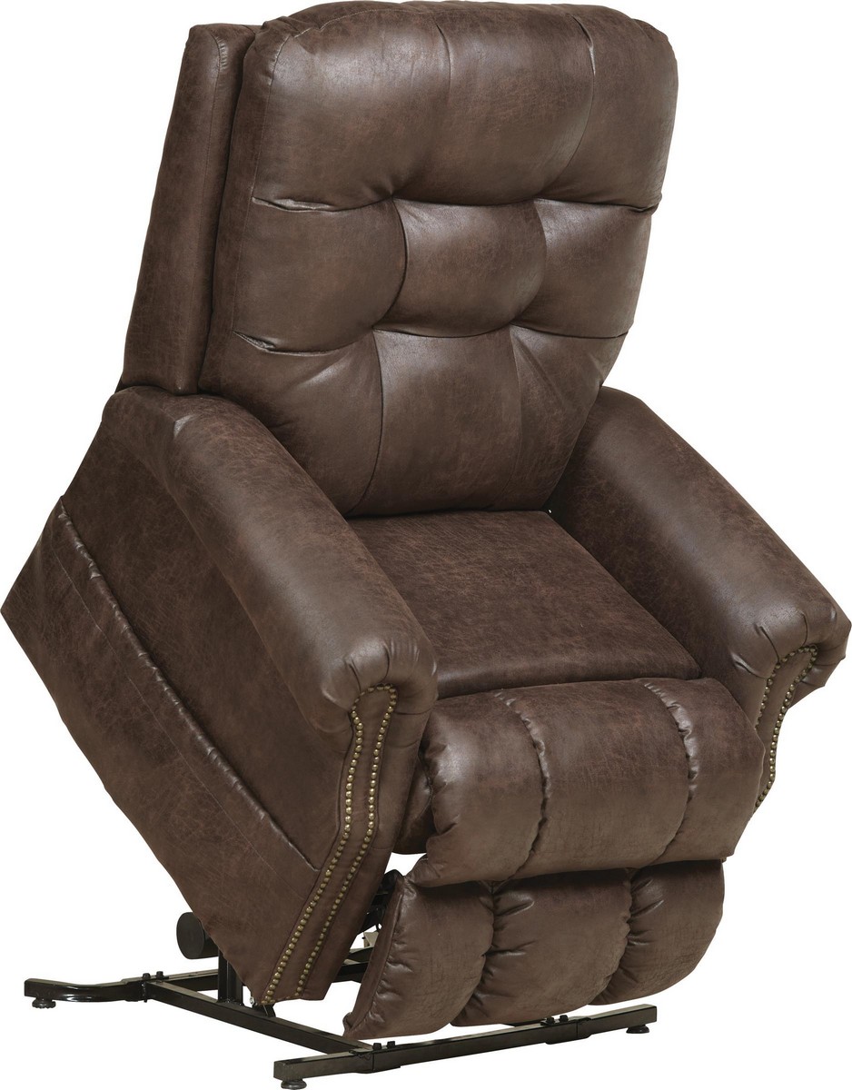 CatNapper Ramsey Power Lift Lay Flat Recliner with Heat and Massage - Sable