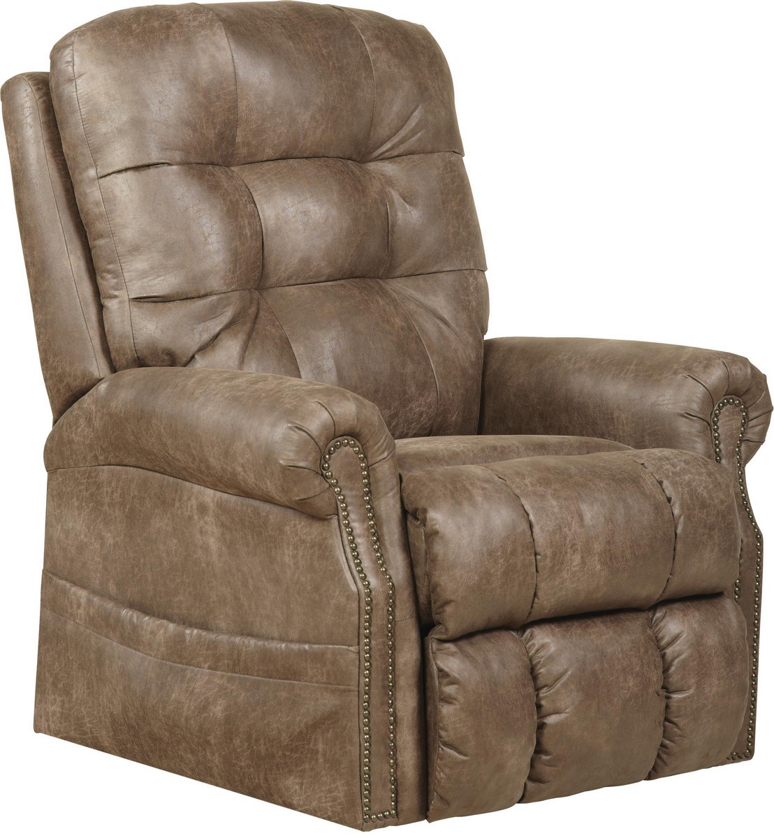 CatNapper Ramsey Power Lift Lay Flat Recliner with Heat and Massage - Silt