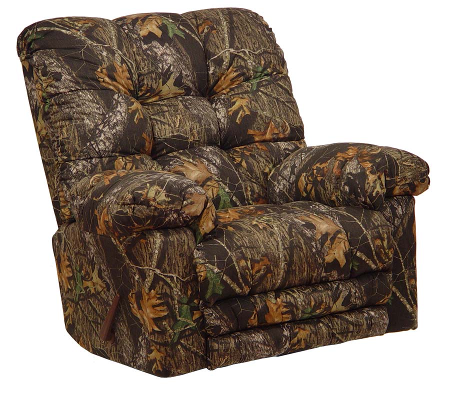CatNapper Magnum Camo Chaise Rocker Recliner with Heat and Massage