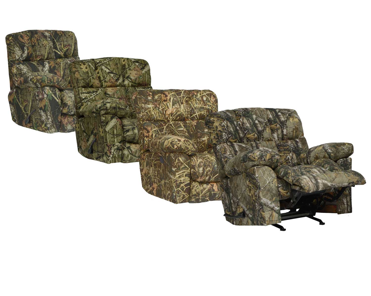 CatNapper Duck Dynasty Chimney Rock Lay Flat Recliner - Realtree Max 4