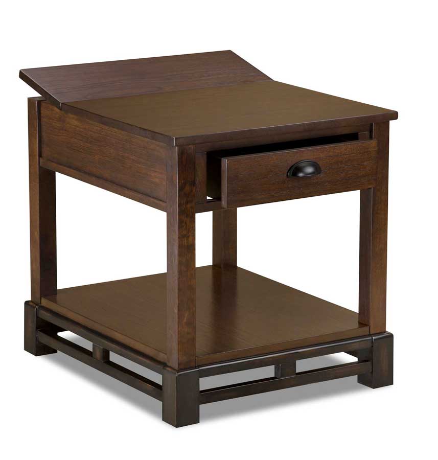 CatNapper 870 Series End Table with Hidden Power Port - Back