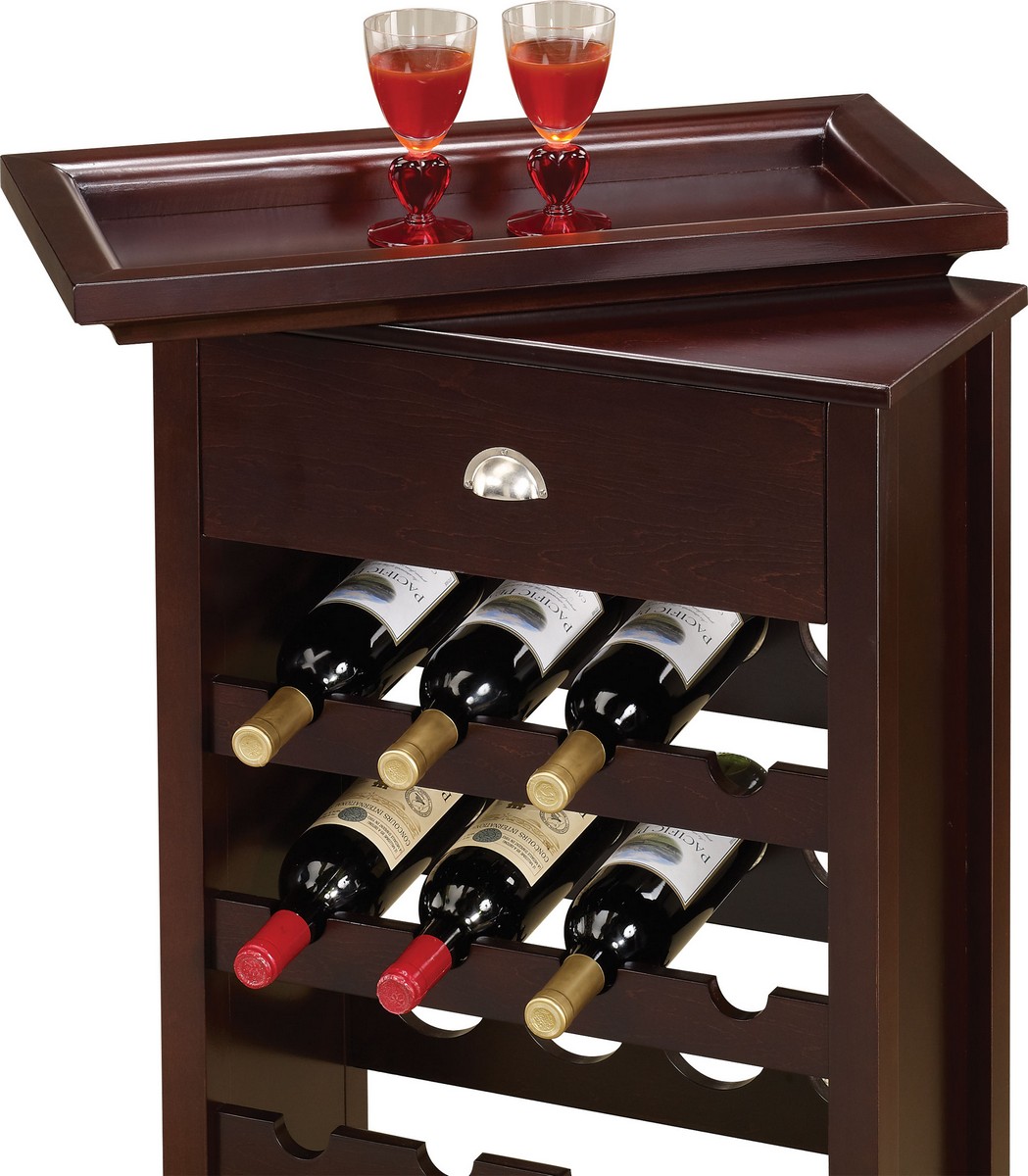 Coaster 100164 Wine Rack - Merlot