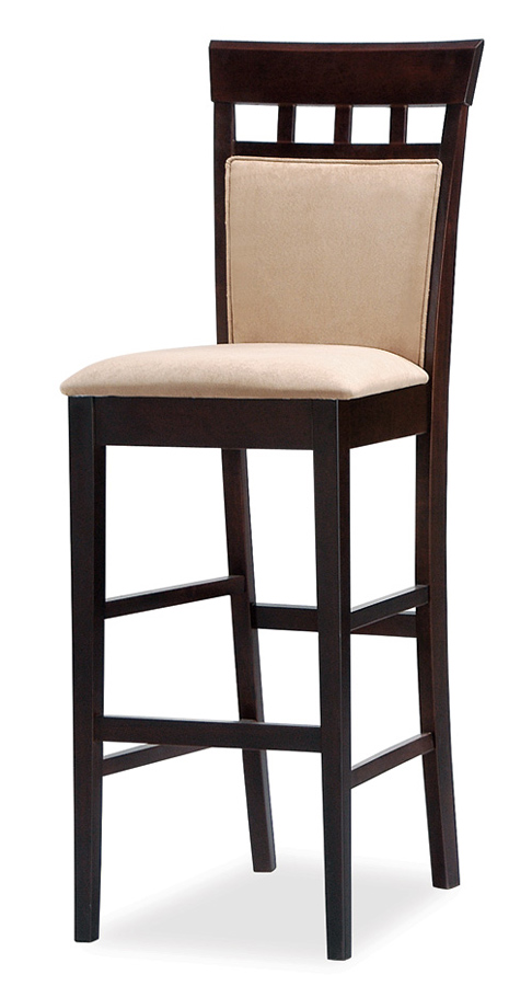 Coaster Mix and Match 30 Inch Cushion Back Bar Stool - Cappuccino Coaster Mix and Match 30 Inch Cushion Back Bar Stool - Cappuccino