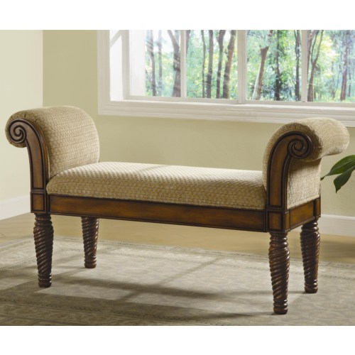 Coaster 100224 Upholstered Bench - Brown