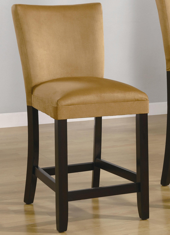 Coaster Bloomfield 24 Inch Microfiber Counter Stool - Gold Ochre