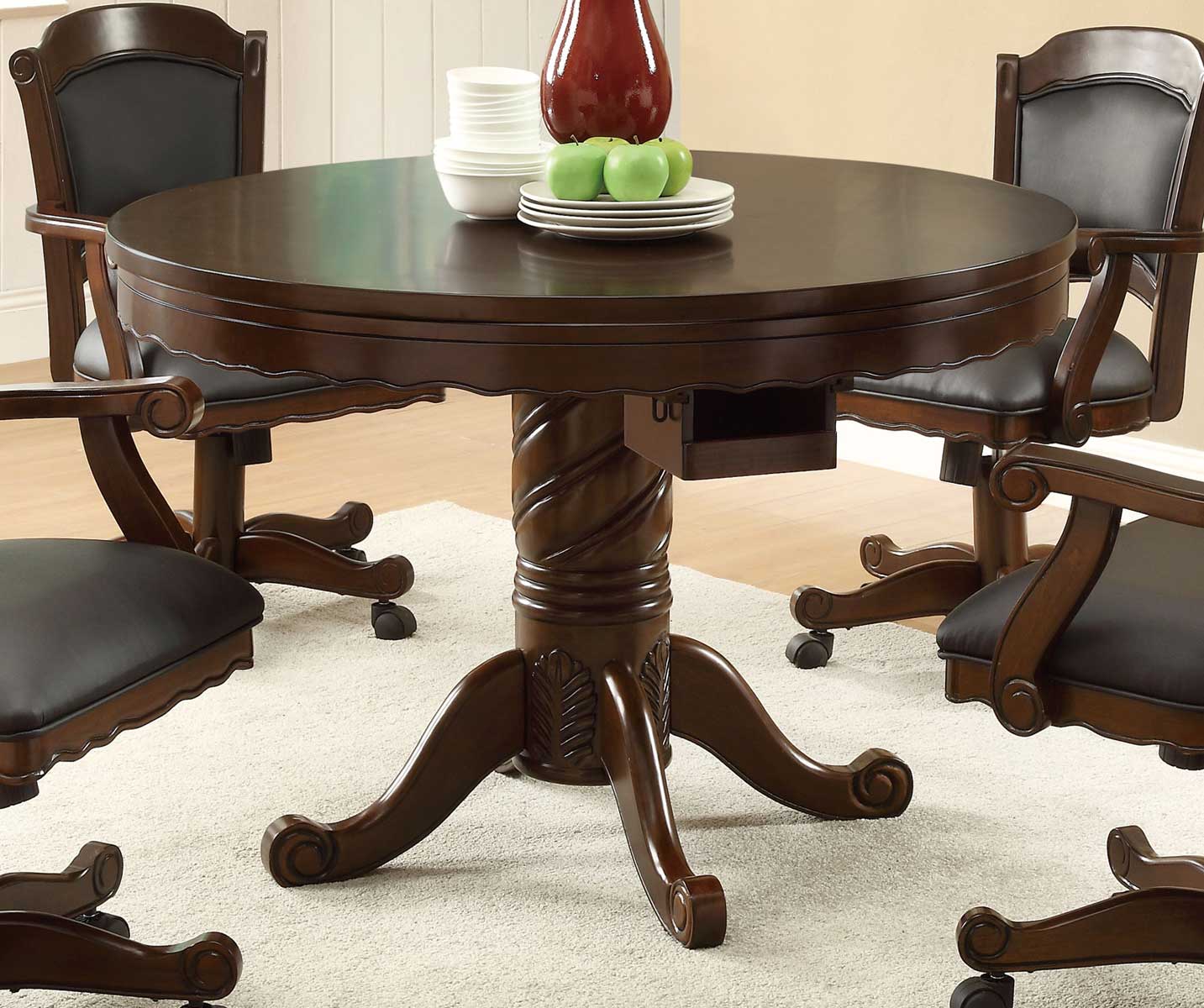 Coaster Turk 3-in-One Game Table - Cherry