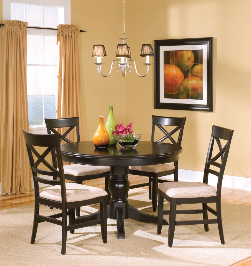 Coaster Sheldon Round Dining Collection - Black Coaster Sheldon Round Dining Collection - Black