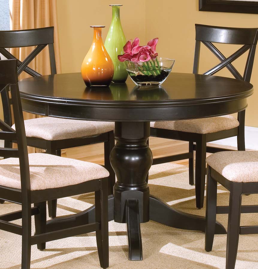 Coaster Sheldon Round Dining Table -Black