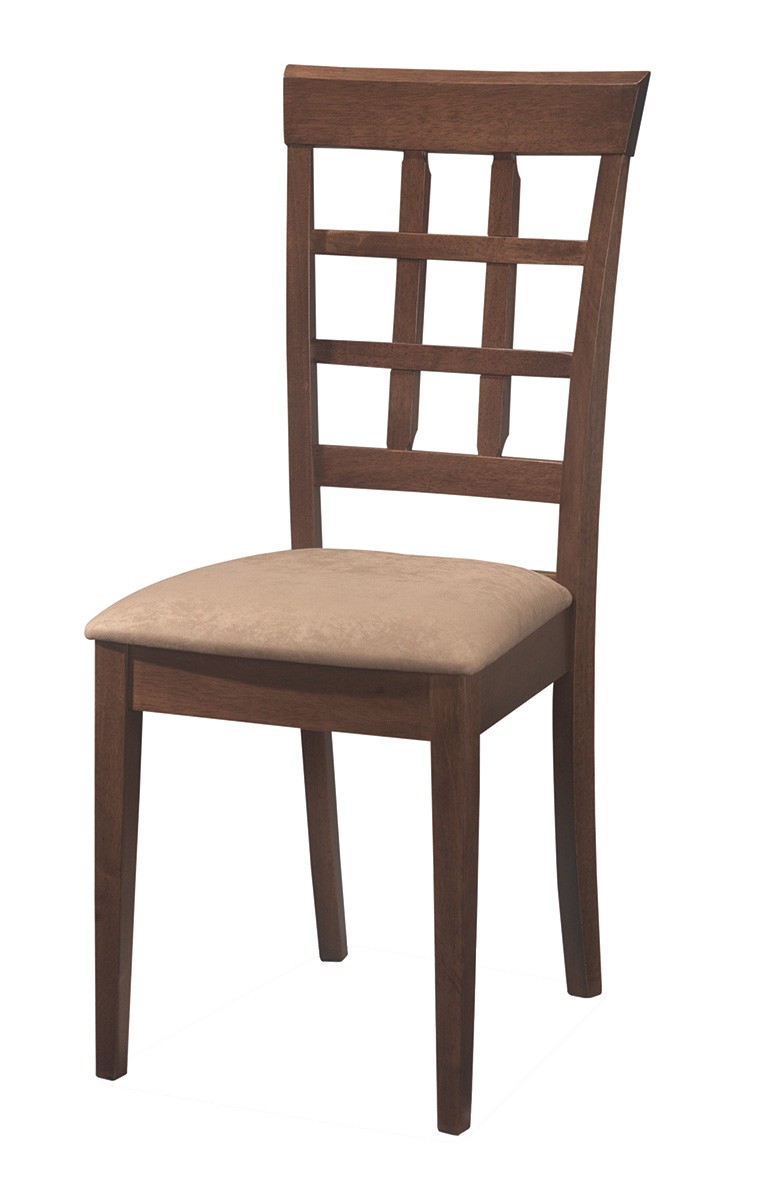 Coaster 101772 Side Chair - Chestnut/Warm Tan Fabric