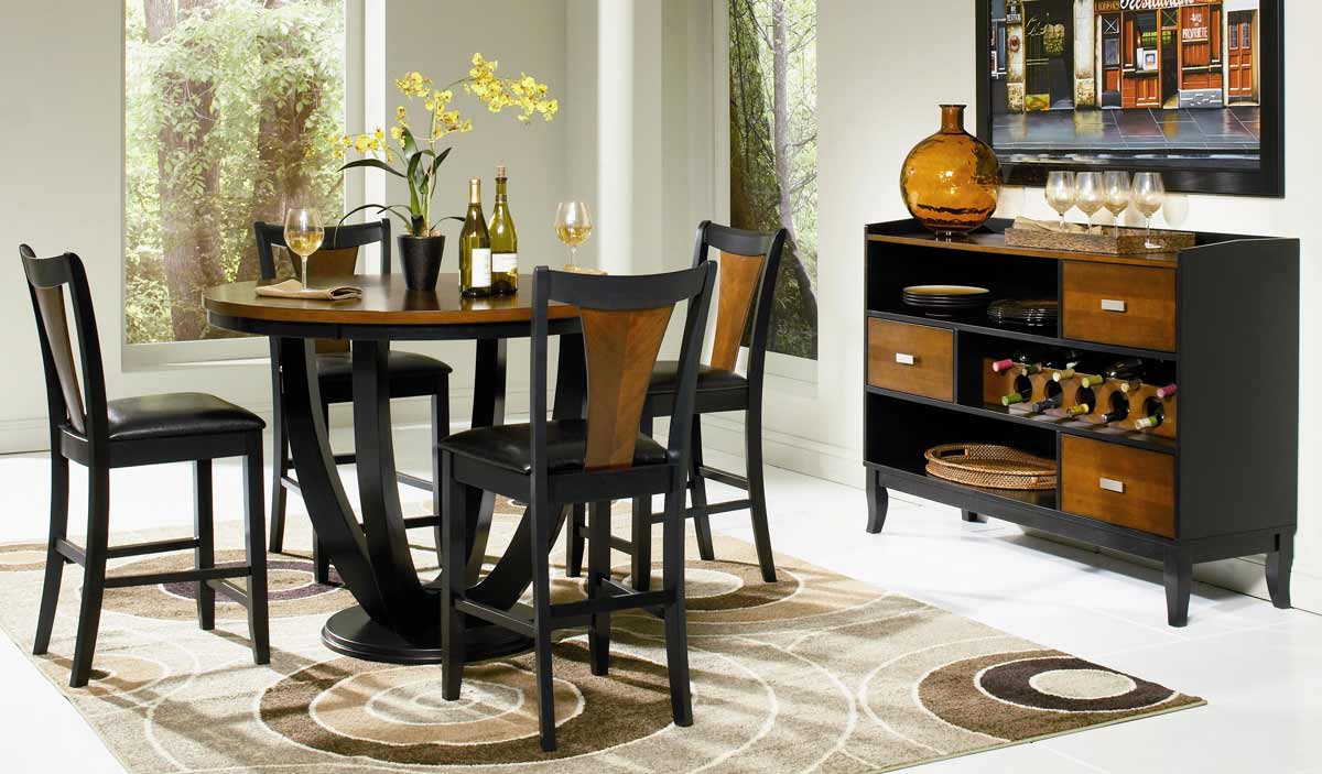 Coaster Boyer Round Counter Height Dining Set