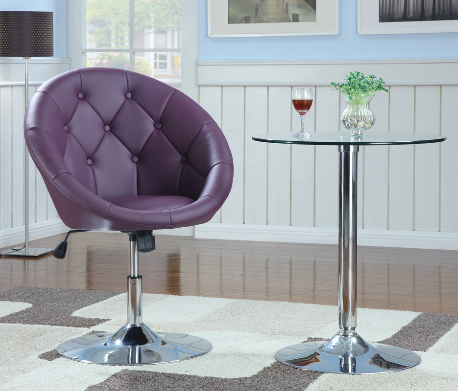 Coaster 10258X Swivel Chair - Purple