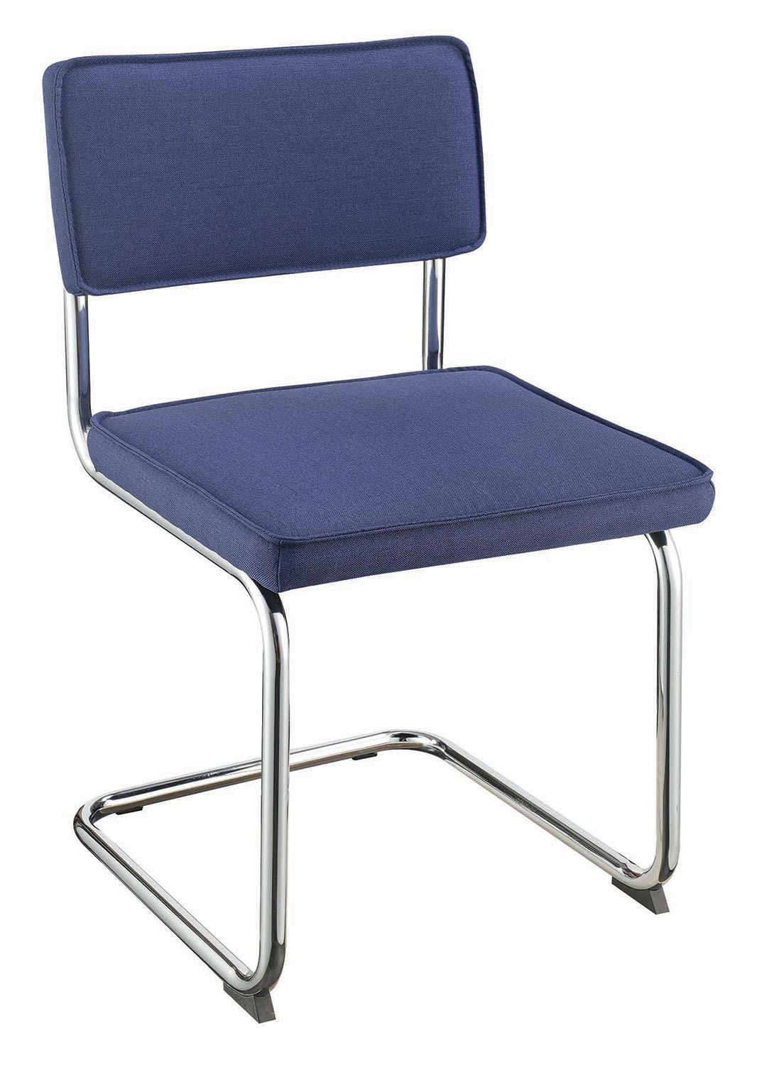 Coaster Walsh Dining Side Chair - Dark Blue Fabric
