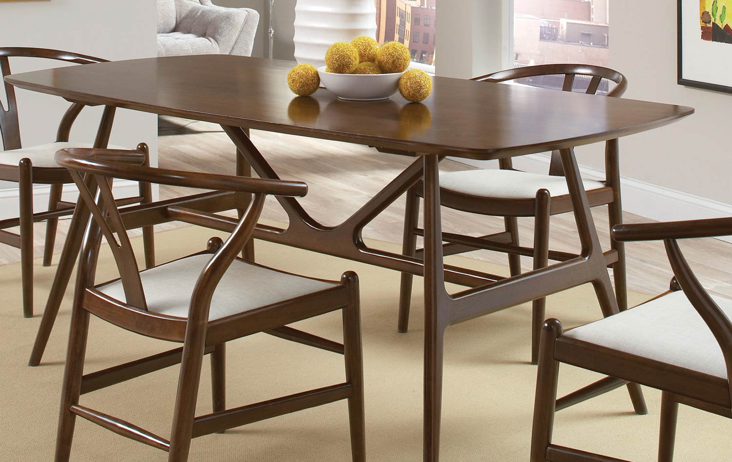 Coaster Kersey Dining Table - Chestnut