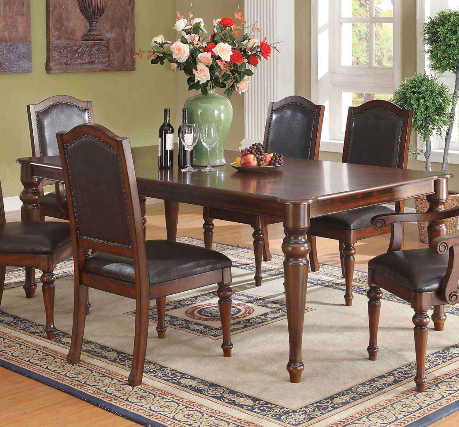 Coaster Anson Dining Table - Rich Brown