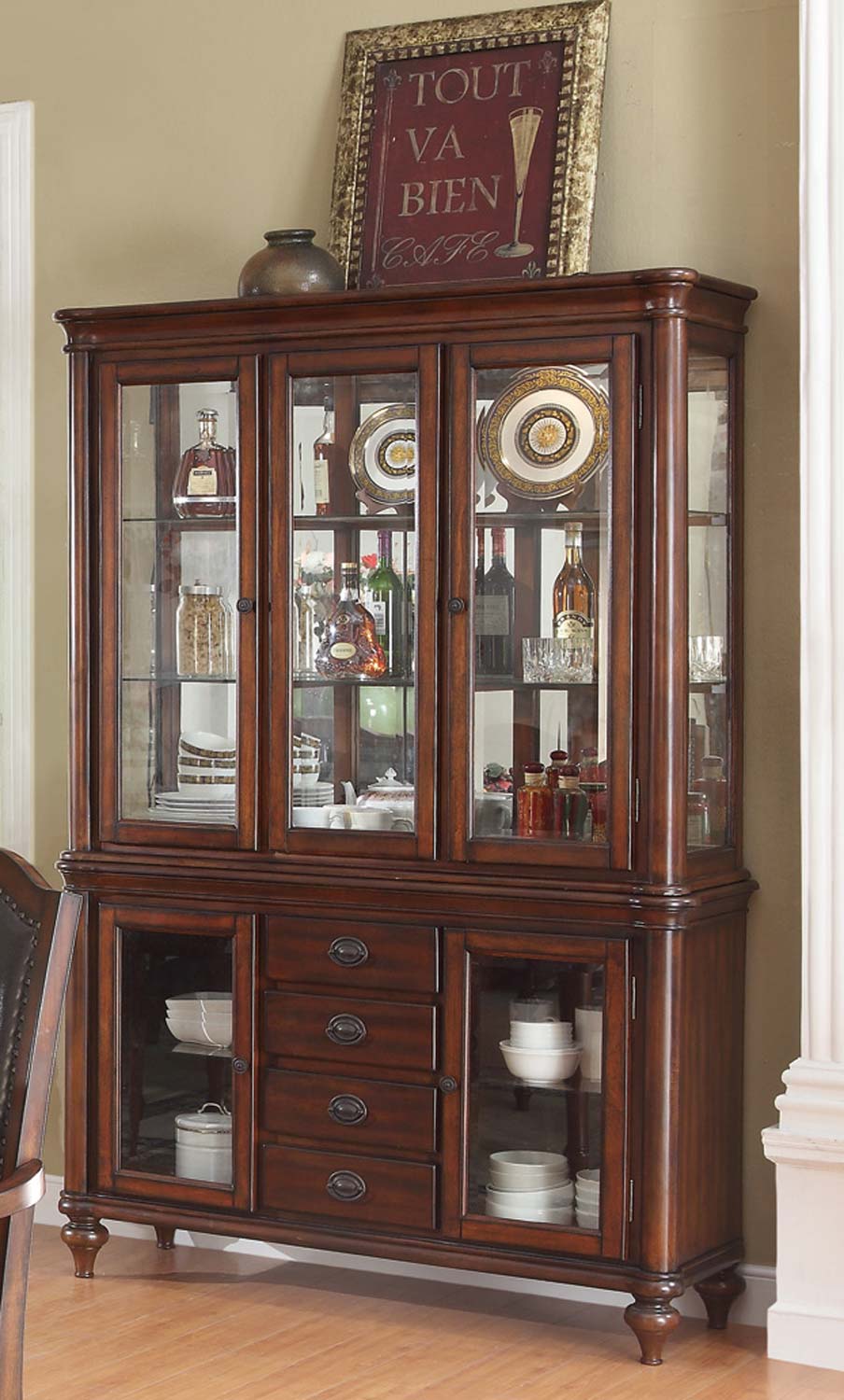Coaster Anson China Cabinet - Rich Brown